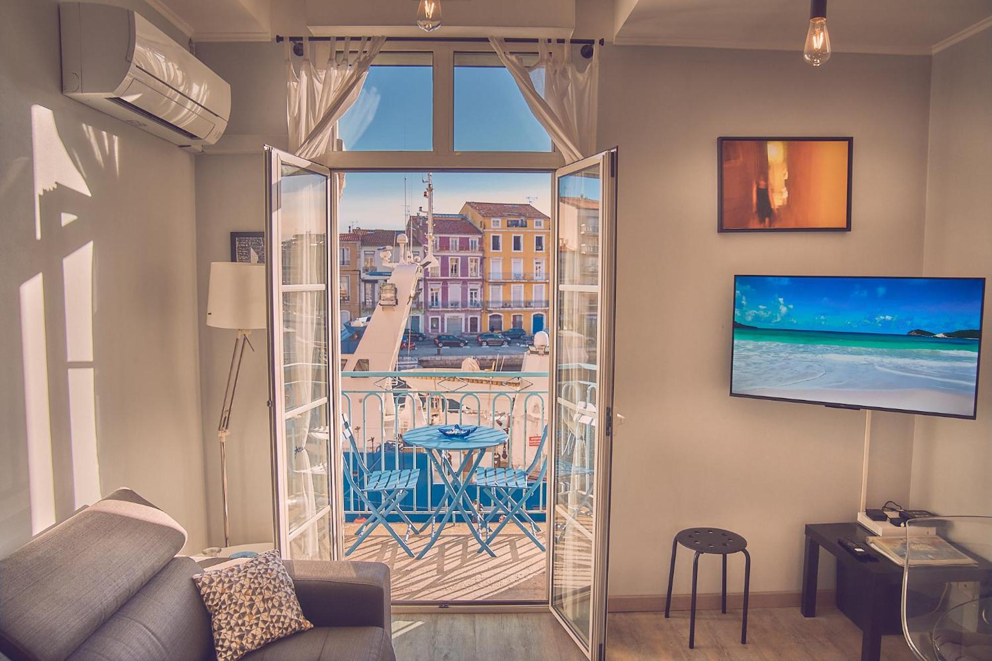 "Mario" Balcons Sur Le Canal Royal, Belle Vue, Climatise Sete Bagian luar foto